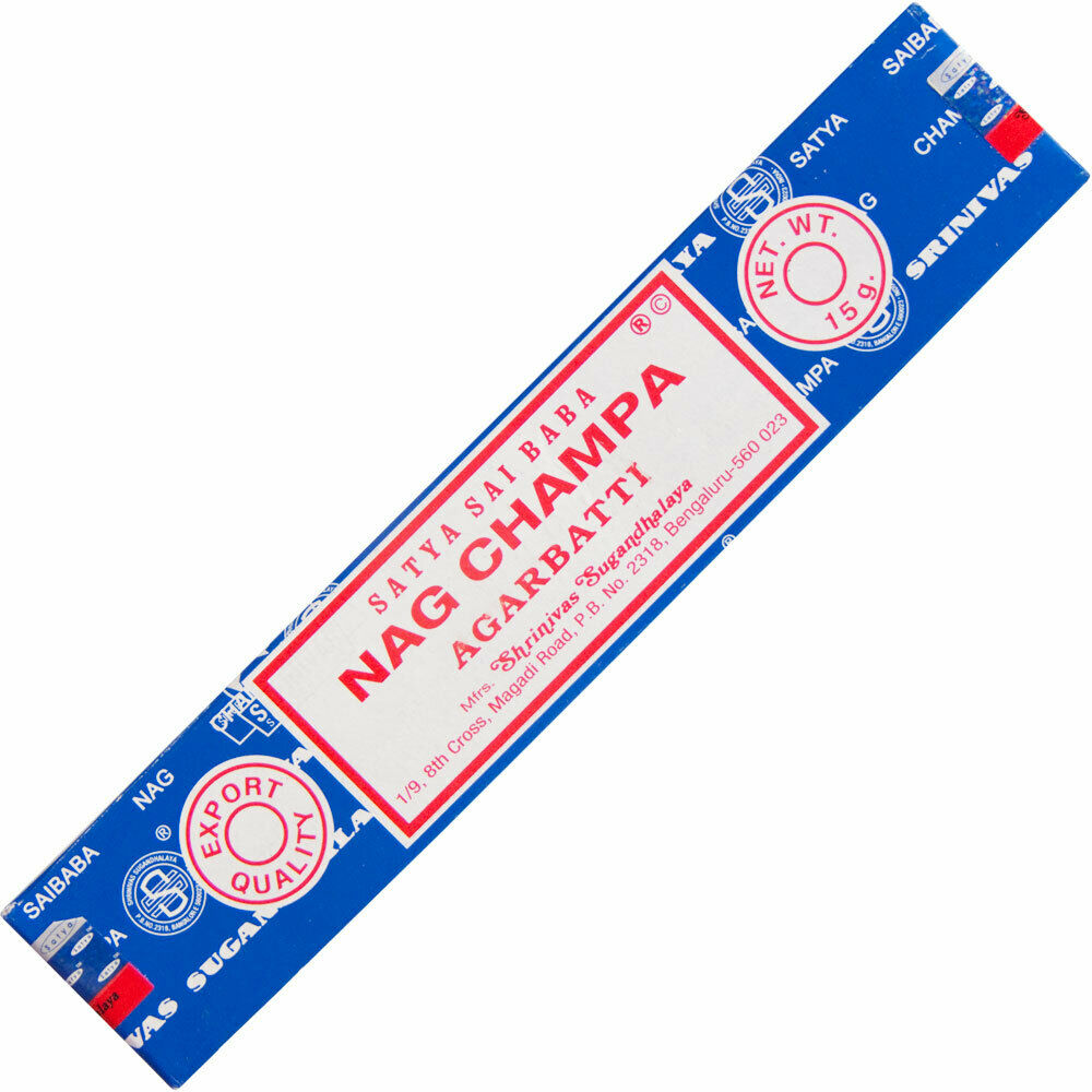 Satya Nag Champa Agarbatti Incense Sticks (single 15gr Pack - 12 Sticks)